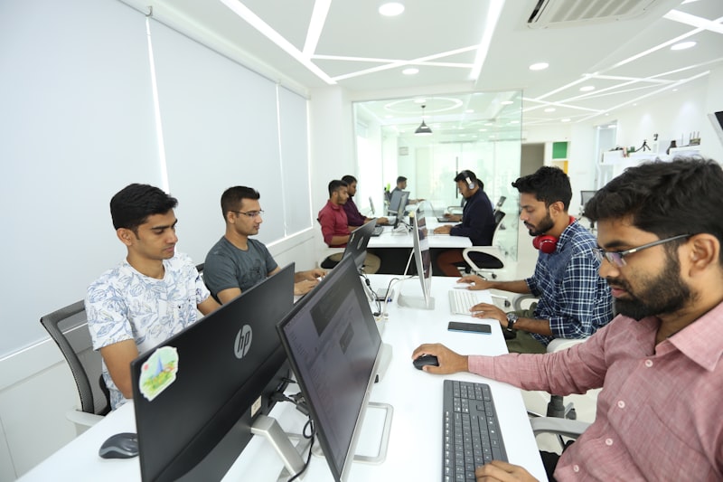 Penetration Testing - team of security professionals working at computers